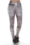High Waisted Leggings LS-047 / Gray with Sublimation Technique